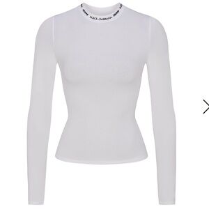 ❌SOLD❌DOLCE GABBANA x SKIMS 
Cotton Jersey Long Sleeve Top